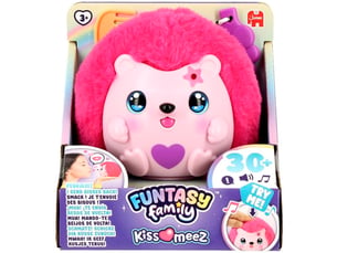 Peluche interactive hérisson rose audio-reaction kiss meez avec accessoires 3 ans