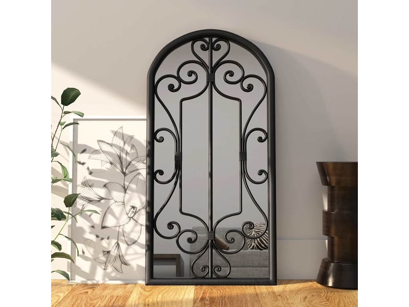  Miroir, miroir décoratif noir 70x30 cm fer pour utilisation à l'intérieur cf62901  - Conforama B