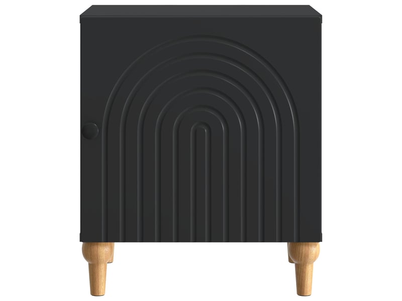  Table de chevet 2 pièces noir 43 x 34,5 x 50 cm  - Conforama E