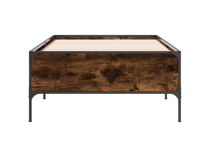  Lit simple- lit adulte -  cadre de lit sans matelas chêne fumé 100x200 cm  - Conforama C