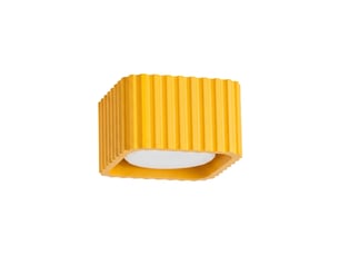 Plafonnier riff 1 jaune gx53 aluminium moderne 6x10x10cm