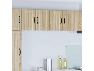 Meuble mural de cuisine | armoire de cuisine 2 pcs chêne sonoma bois d'ingénierie shl7579