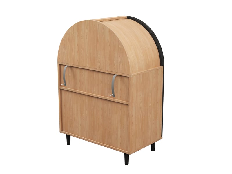  Meuble à chaussures 70x40x100 cm avec portes en rotin ajouré, rangement modulable, naturel et noir  - Conforama E