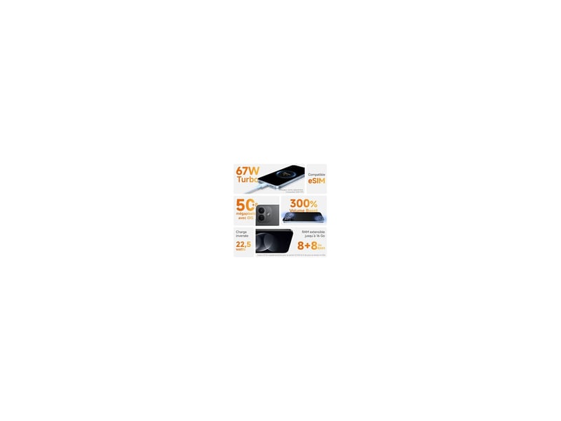  Smartphone 5g redmi note 17 pro 6.83 amoled 120hz 6go 256go noir 8306532 - Conforama D