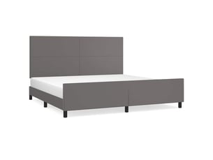 Lit 2 places 200x200 cm coloris gris