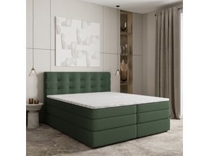 Lit avec rangement 160x200 cm <strong>MASSENO</strong> <strong></strong> coloris vert