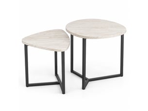 Table basse forme atypique coloris bicolore DESVIAE 
