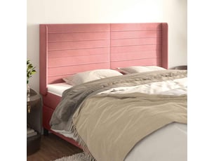 Tete de lit A poser largeur 183 cm   rose