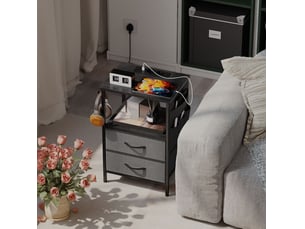 Table basse rectangulaire coloris noir MEUBLIV - 30 cmx40 cm