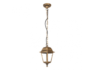 Suspension extérieure fabrilamp albahaca e27 ip44 hauteur réglable vieil or