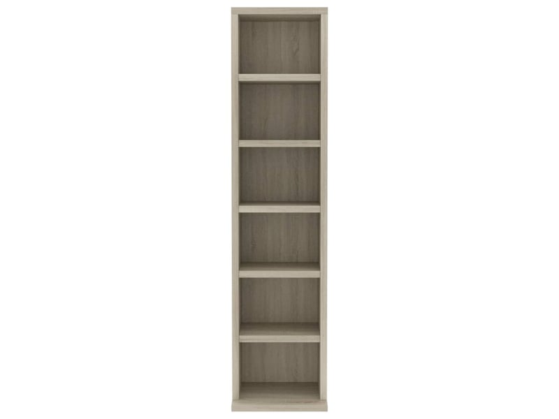  Petite bibliothèque, armoire à cd chêne sonoma 21x20x88 cm bois d'ingénierie  - Conforama D