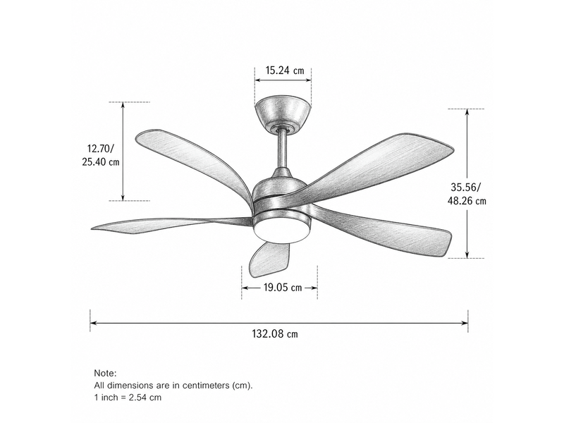  Ventilateur de plafond 132cm avec éclairage led 3 couleurs dimmables mémoire 6 vitesses moteur dc silencieux mode été hiver minuterie 1 4 8h  - Conforama C