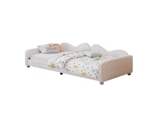 Lit banquette 90x200 cm REDOM   coloris blanc