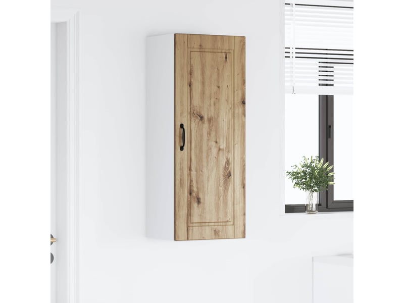 Meuble mural de cuisine, armoire de cuisine chêne artisanal 40x31x100cm shl5328 - Conforama D