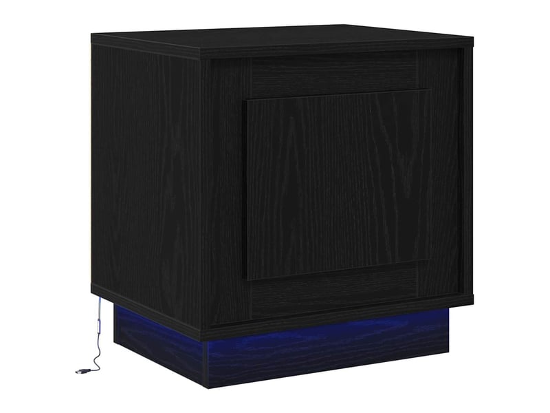  Table de chevet - cabinet de chevet - table de nuit 2 pc noir 44 x 34,5 x 45 cm bois d'ingénierie  - Conforama E