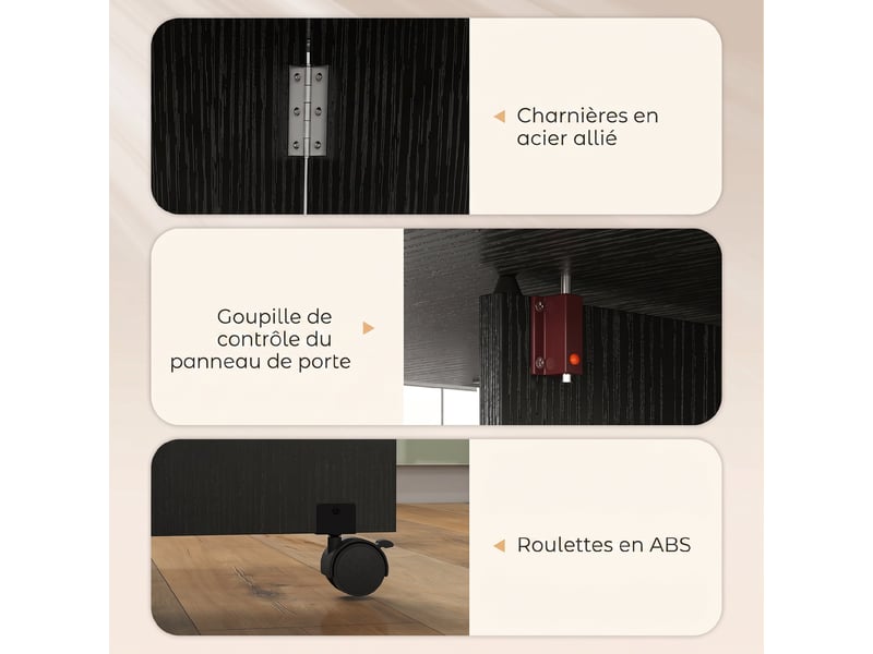 Table à manger pliante, table de cuisine extensible pour 2 à 4 personnes, 120 x 72 x 75 cm, 2 abattants, noir - Conforama R