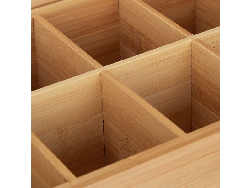  Boîte à thé décorative rangement 10 compartiments hermétique cuisine élégante en bambou naturel 13_0004232  - Conforama C