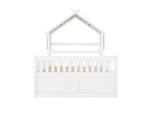 Lit gigogne 140x200 cm OSUPNESSEE   coloris blanc