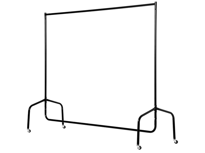  Porte-manteau rella en métal avec roulettes, noir, 150 x 60 x 170 cm  - Conforama B