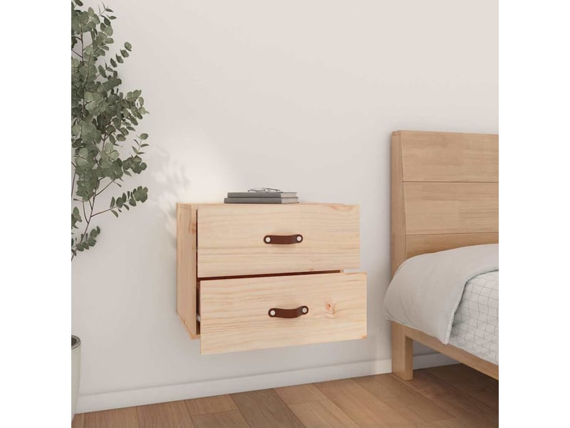  Lot de 2 tables de chevet - cabinet de chevet - table de nuit murales 50x36x40 cm  - Conforama B