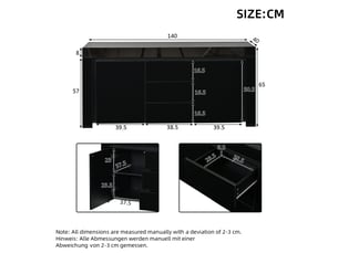 Buffet <strong></strong> <strong></strong> coloris noir