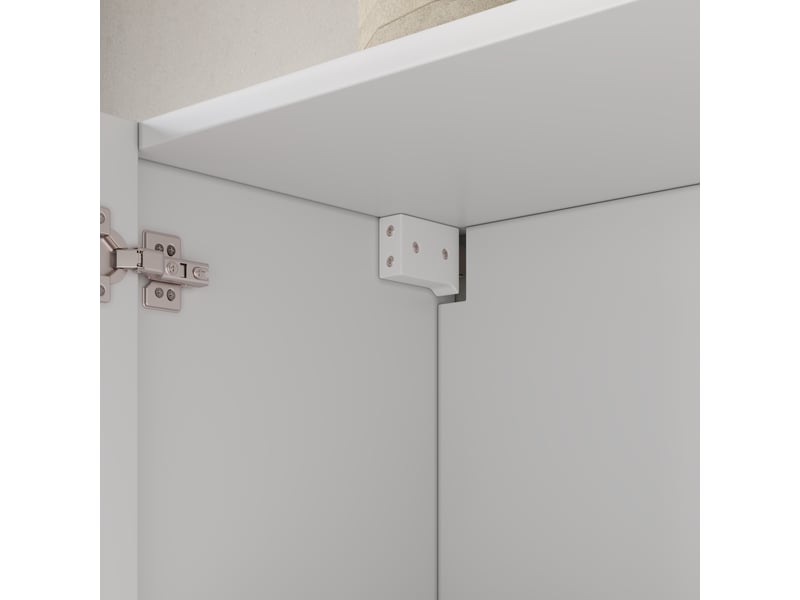  Armoire murale 3 portes en mdf coloris blanc 90 x 29 x 60 cm N635P488518W - Conforama D
