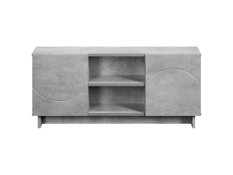  Meuble tv moderne, banc tv 90x34,5x40 cm gris béton bois d'ingénierie shl88218  - Conforama D