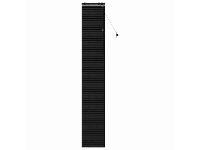 Store vénitien, store de fenêtre noir 50 x 250 cm 35 mm bois de paulownia massif cf48169 - Conforama A
