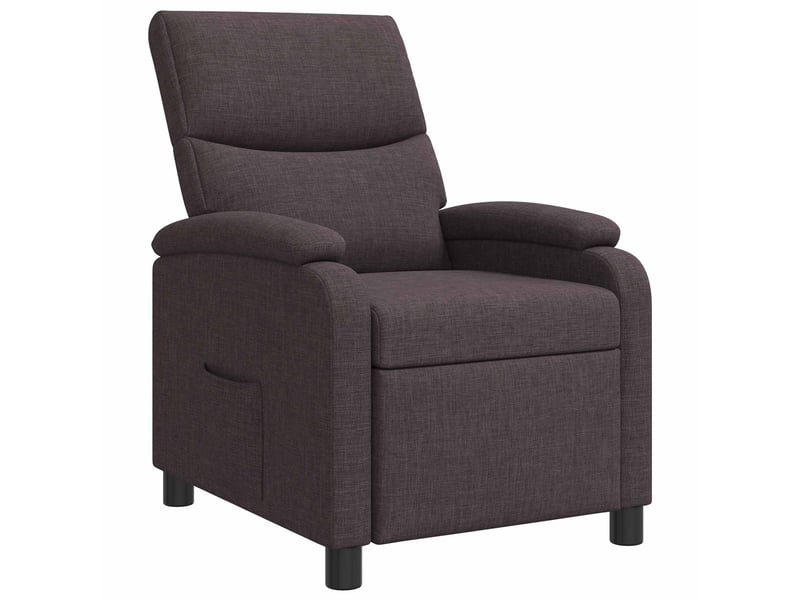  Vidaxl fauteuil inclinable marron foncé tissu  - Conforama D