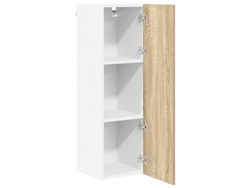  Meuble de rangement cuisine, armoire suspendue chêne sonoma 30x31x100cm  - Conforama E