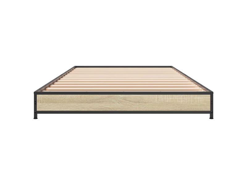 Lit simple- lit adulte - cadre de lit chêne sonoma 80 x 200 cm bois d'ingénierie - Conforama C