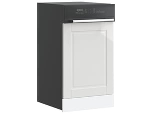 Panneau de lave-vaisselle blanc brillant 45x1,5x57cm