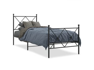 Lit simple 80x200 cm coloris noir