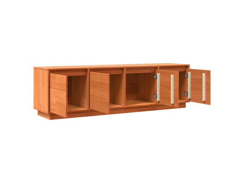  Meuble tv - banc tv - meuble de rangement 156 x 37 x 45 cm marron bois d'ingénierie  - Conforama E