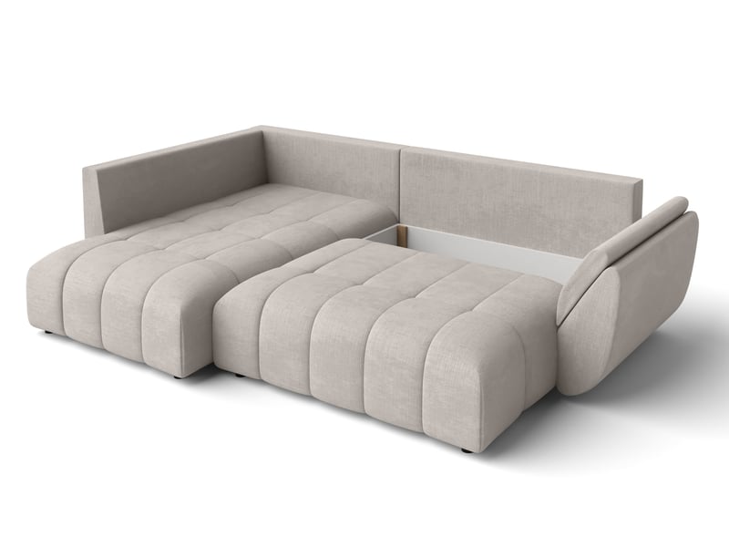 Canapé d angle convertible corleone canapé beige 268 cm Corleone - Conforama E