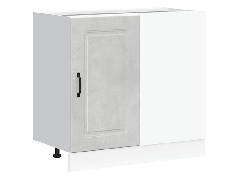 Meuble de rangement, armoire de cuisine kalmar gris béton bois d'ingénierie shl7989 - Conforama A