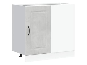 Meuble de rangement, armoire de cuisine kalmar gris béton bois d'ingénierie shl7989