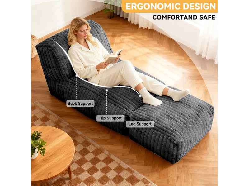  Chaise de sol modulable zdfk-shenhui, canapé-lit convertible détente polyvalent  - Conforama E