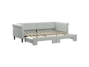 Lit simple 80x200 cm    coloris gris