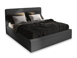 Lit coffre 140x200 cm <strong>MASSENO</strong>  <strong></strong> coloris gris