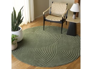 Tapis moderne en polypropylène vert, 201 cm