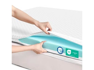 Surmatelas 140x200 cm Mousse à mémoire de forme <strong>ROYGBIV</strong> <strong>H2/H3 7CM</strong>