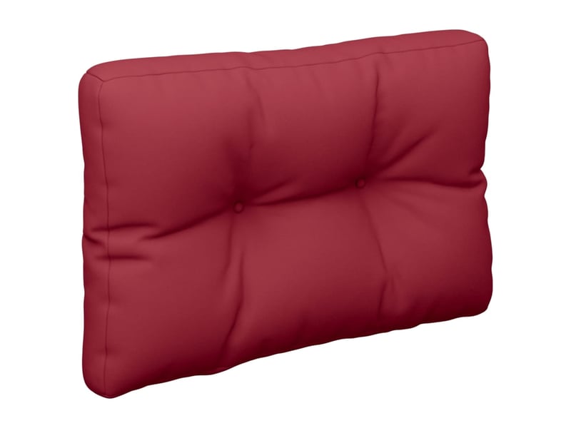  Coussin de palette, coussin de chaise, coussin de canapé rouge bordeaux 50x40x12 cm tissu cf55449  - Conforama D