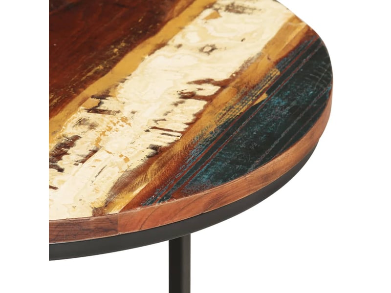  Tables gigognes 3 pcs | table de salon bois de récupération massif  - Conforama E