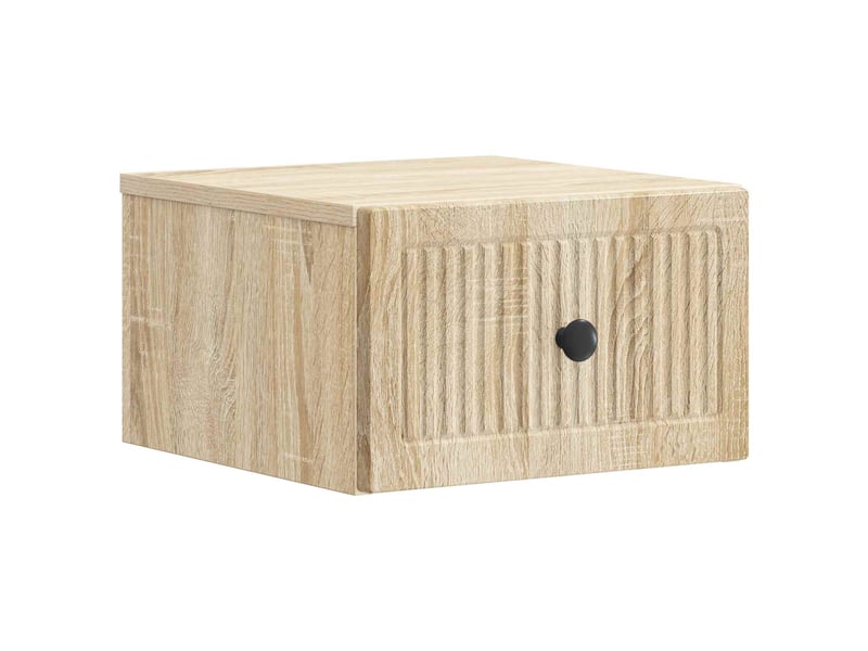 Table de chevet - cabinet de chevet - table de nuit mural chêne sonoma 33 x 34,5 x 20 cm  - Conforama A
