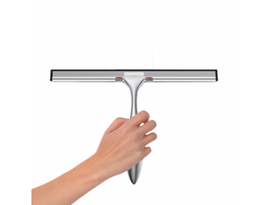 Essuie-glace de douche en acier inoxydable 1 pièce, 35 cm, support inclus, pour porte de douche, miroir, vitre