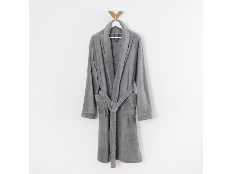 Peignoir coton éponge col chale éponge premium - Conforama B