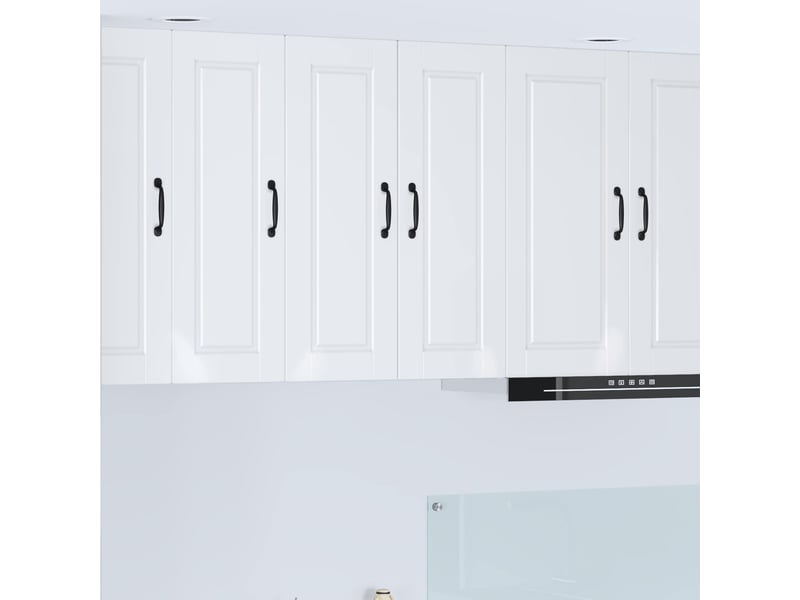  Meuble mural de cuisine, armoire de cuisine blanc brillant 30x31x80cm shl1203  - Conforama B