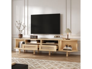 Meuble tv coloris marron 170 cm   