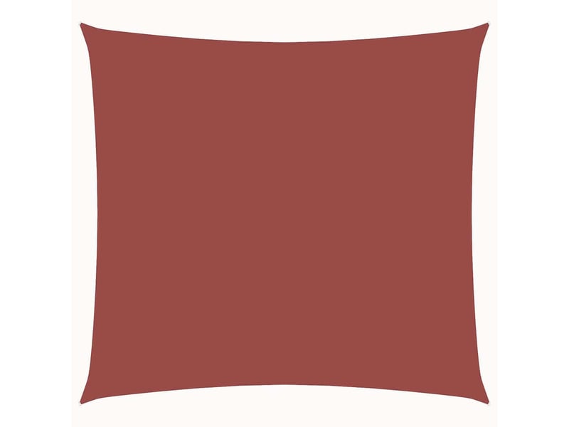  Voile de parasol - voile d'ombrage tissu oxford carré 7x7 m terre cuite  - Conforama A